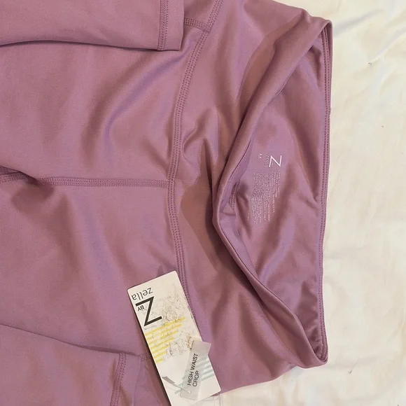 NWT Z by Zella High Waist Daily Crop Pink Chateau size Medium - Picture 3 of 6